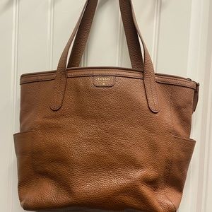 Cognac leather Fossil purse
